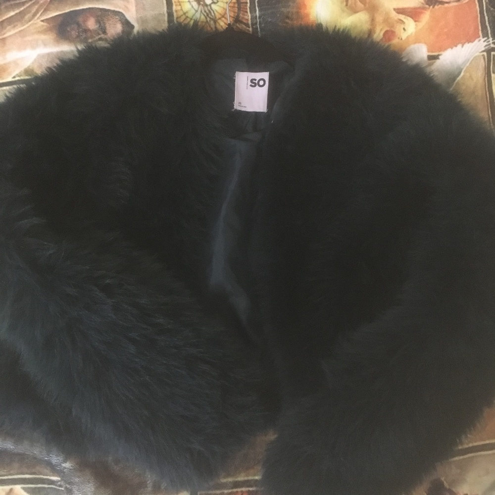 Faux fur jacket